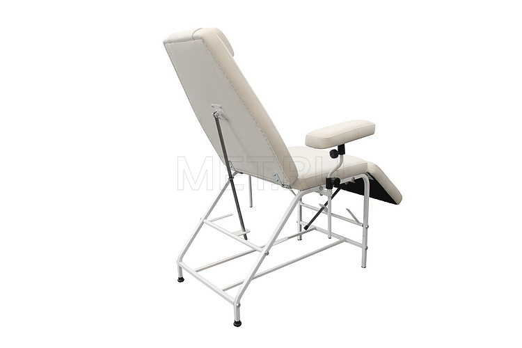 ДР04(Т) Кресло донорское каркас белый, к/з Dollaro Crearn (кремовый) MET