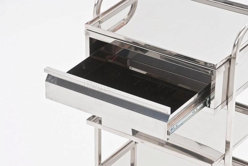 СМ.03.01 Н Стол манипуляционный 3 полки, выдвижной ящик (нерж) MET