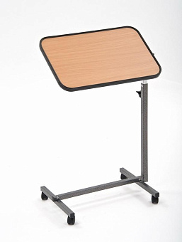 Столик прикроватный. Рама серая столешница-бук.