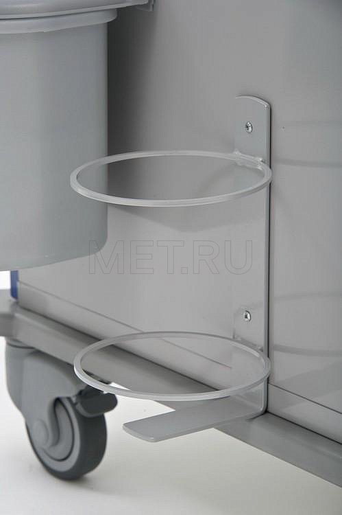 ТММ-0203 Широкий стол анестезиолога - тумба с выдвижными ящиками и дверцей MET