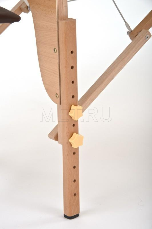 Wendermann Wood 01 (JF-AY01) Массажный складной стол с рамой из бука, коричнево-кремовый МЕТ