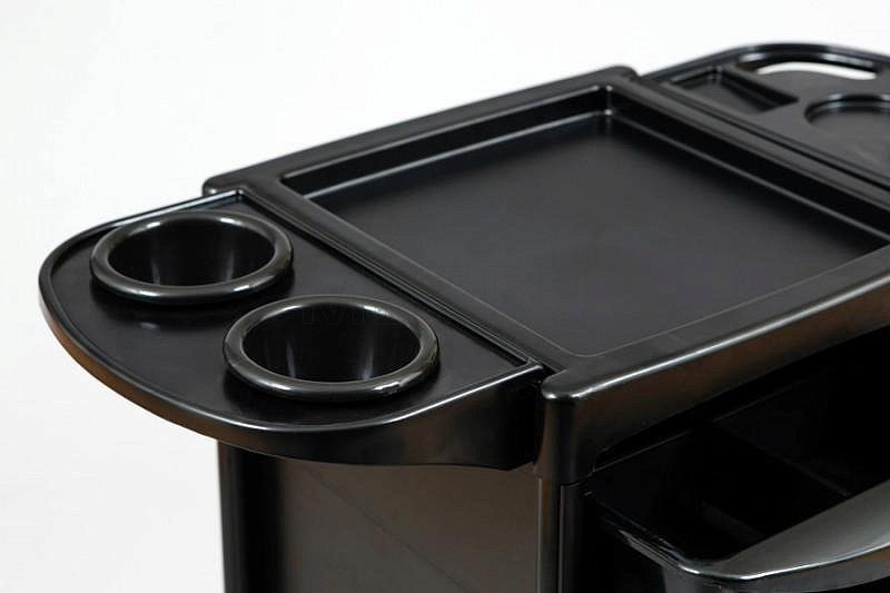 SD-3013В Тележка парикмахерская чёрная МЕТ