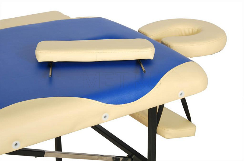 JFST02 (БЕЖ/СИН) Стальной массажный стол с поднимающейся лимфодренажной секцией от производителя
