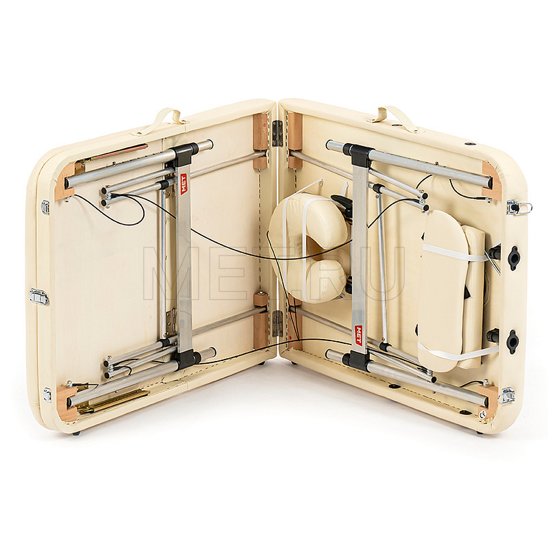 MET Comfort A3 Стол массажный, алюминиевый 3-х секционный, кремовый МЕТ