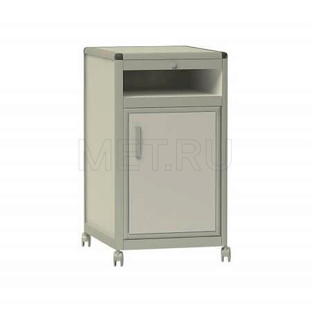 Тумба лабораторная c выдвижным столиком, нишей и отделением с дверью ТЛп.09.00 ПЛАСТИК Тумба лабораторная c выдвижным столиком, нишей и отделением с дверью