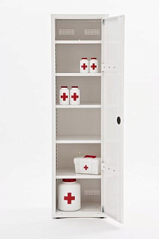 Шкаф медицинский, для фармпрепаратов, с антибактериальной окраской