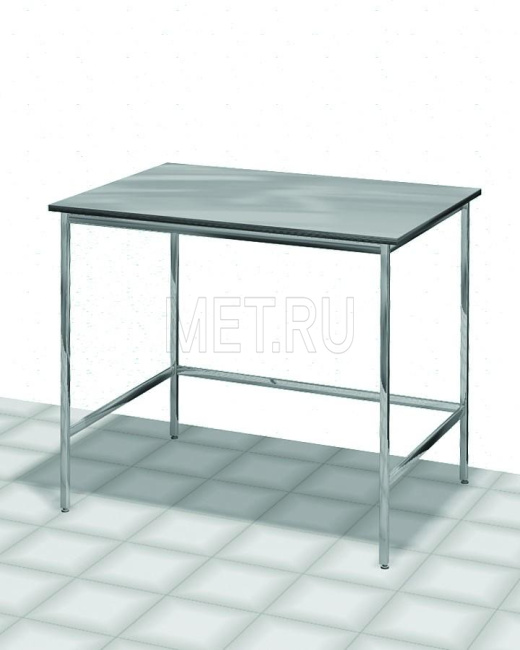 МЕТ AT-B63.6 Стол медицинский технологический с одной столешницей с отбортовкой нерж. от производителя