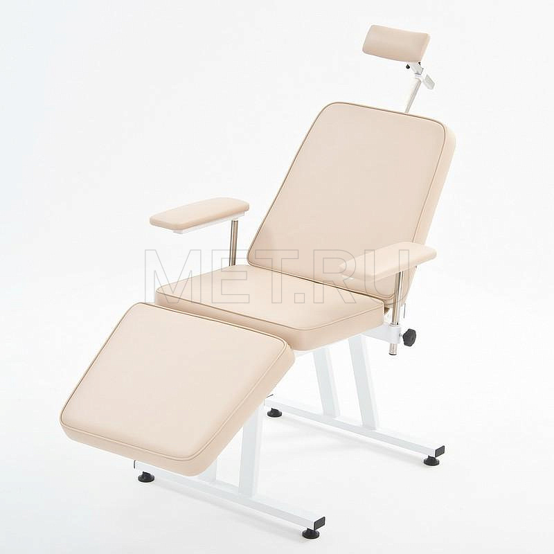 К-02 ЭЭГ Кресло для исследований ЭЭГ, с узкими подлокотниками, бежевое