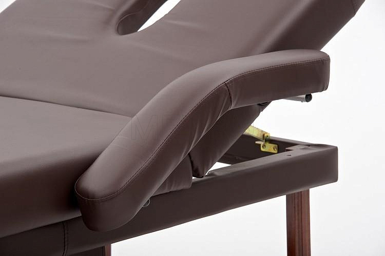 FIX-1A Стол массажный стационарный с рамой из бука, коричневый