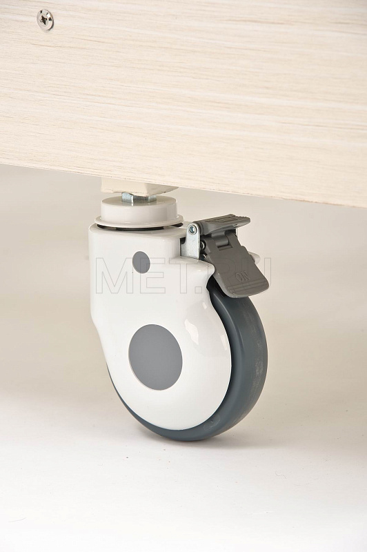 MET ARCTIC Кровать функциональная медицинская с низким ЛДСП-основанием цвета Выбеленный дуб