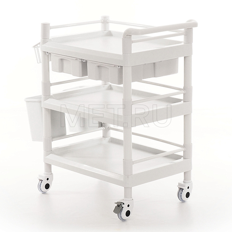 МЕТ SPY-130 Столик манипуляционный трехполочный