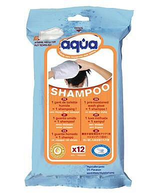 AQUA Total Hygiene (уп.12 шт) Рукавицы для мытья пациента МЕТ