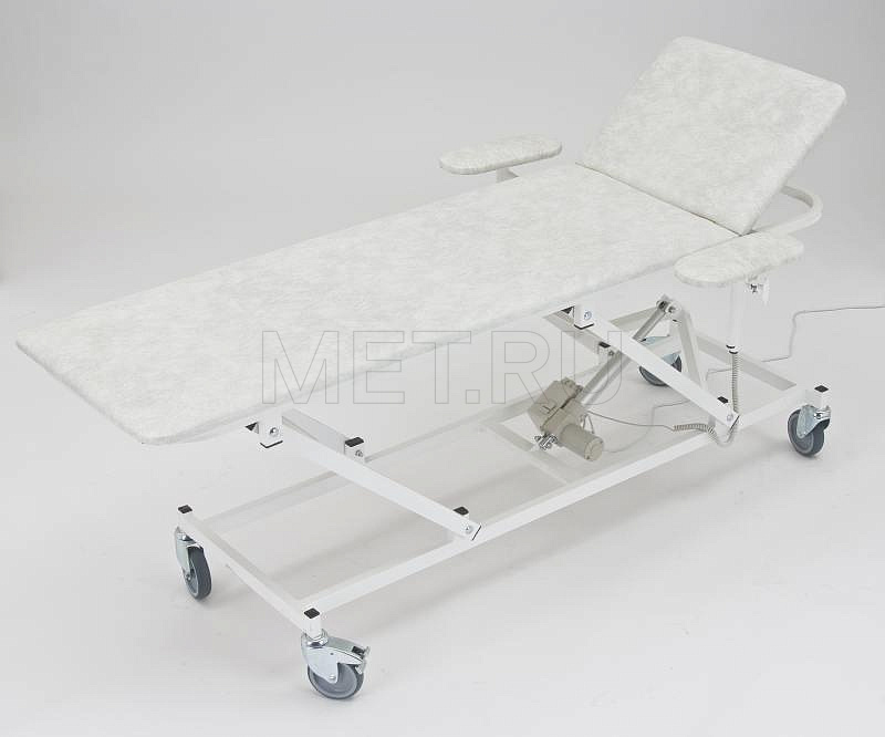 СМ.02.00.БО Массажный стол с регулировкой высоты, цвет - светло-серый мрамор