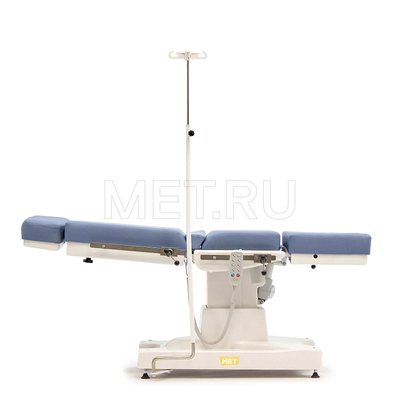 МЕТ GK 05   Универсальное гинекологическое и проктологическое кресло с электроприводом, платформой для аксессуаров и стулом для врача МЕТ