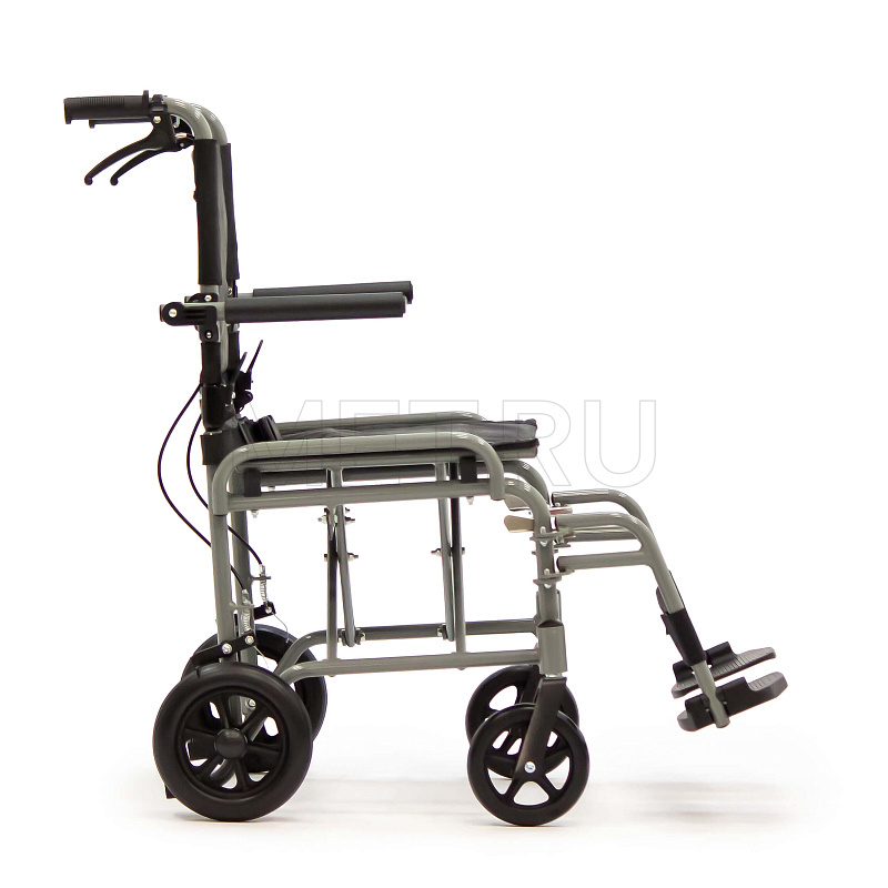 МЕТ TRANSFER 280 Кресло-каталка складная увеличенного размера, облегчённая, грузоподъемность 130кг от производителя