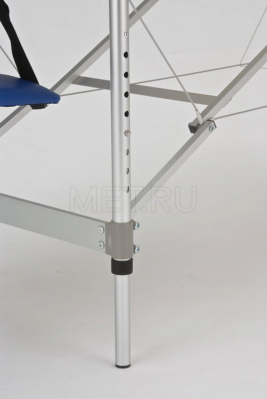 Med-Mos JFAL01 Стол массажный переносной трёхсекционный алюминиевый, бежево-синий от производителя