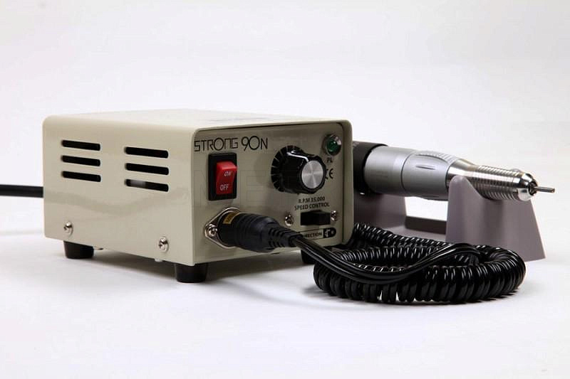 Strong 90/120 Аппарат для маникюра, c педалью в коробке (30000 об/мин) МЕТ