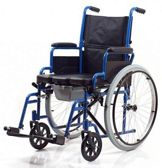 Кресло-коляска с санитарным оснащением, ширина сиденья 50,5 см