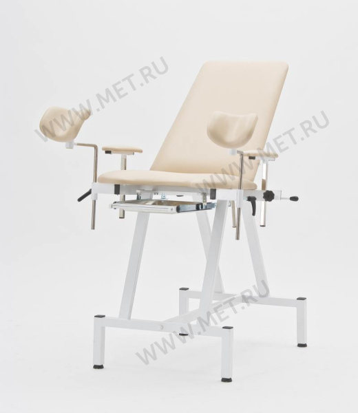 КСГ-01 Кресло гинекологическое с улучшенным шитьем и мягкими опорами, направляющие нерж.сталь от производителя