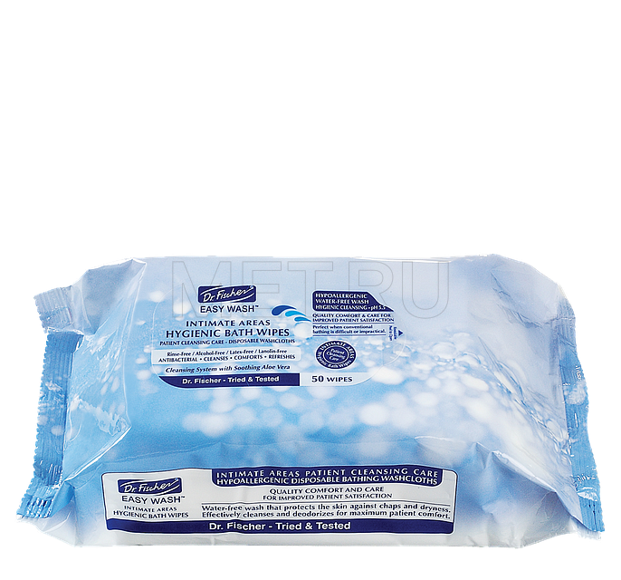 Dr.Fischer Медицинские влажные очищающие салфетки, 50 шт в упаковке от производителя