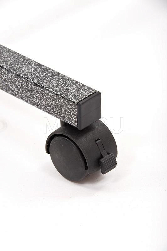 560 Столик прикроватный. Рама серая столешница-бук. MET