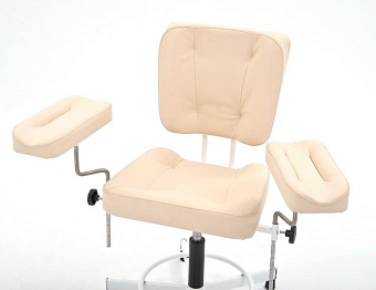Кресло донорское с двумя подлокотниками, газлифт, бежевое