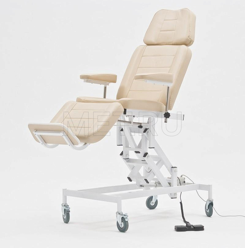 Лор кресло с электроприводом регулировки высоты МЕТ