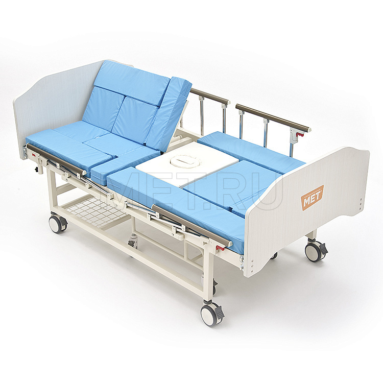 MET INTEGRA Механическая функциональная медициская кровать с  интегрированным креслом-каталкой MET