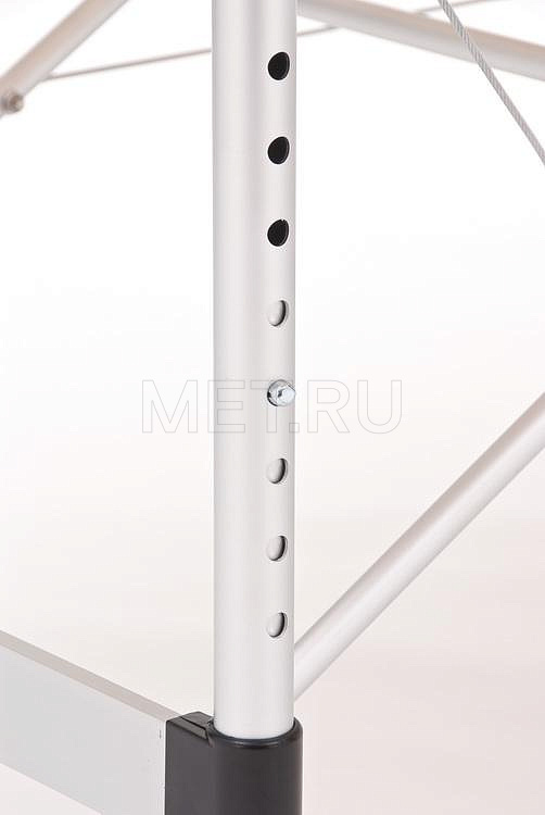 JF AL01А Стол массажный переносной двухсекционный алюминиевый, синий с бежевой волной от производителя