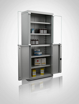 Шкаф медицинский разборный двухсекционный. 175х80х40 см