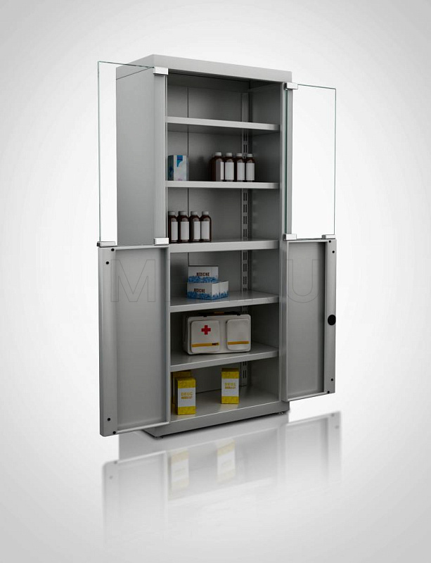 МЕТ Валентия 2СМ Шкаф медицинский разборный двухсекционный. 175х80х40 см MET