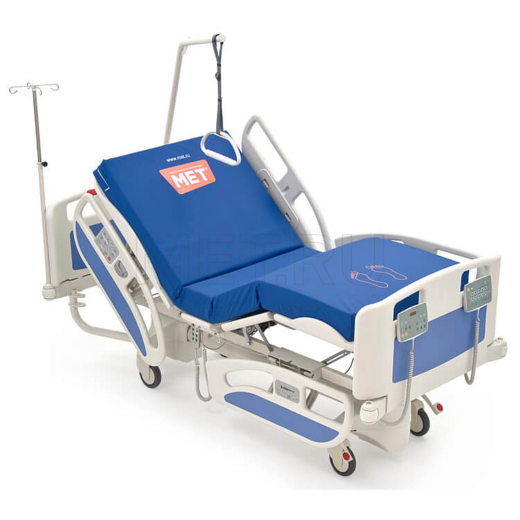 MET TATRA Реанимационная  кровать с ВЕСАМИ на   колоннах- DeWert