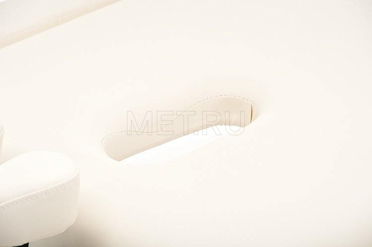 Med-Mos JF-AY01 Массажный стол складной  двухсекционный на деревянном каркасе, бежевый