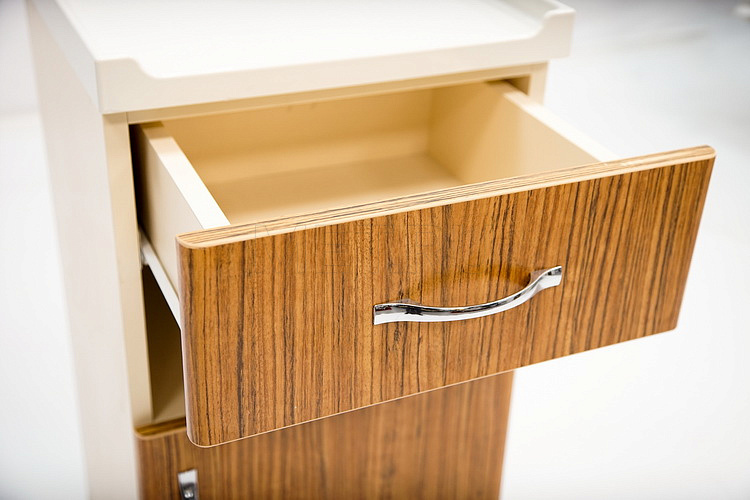 KL2-B Прикроватная тумба с нишей между выдвижным ящиком и отделением с дверцей