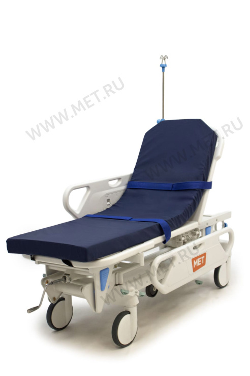 МЕТ ТВ-40 Тележка-каталка для перевозки больных с механической системой регулировки высоты  от производителя
