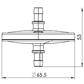 Универсальный фильтр для отсасывателя бактерицидный гидрофобный