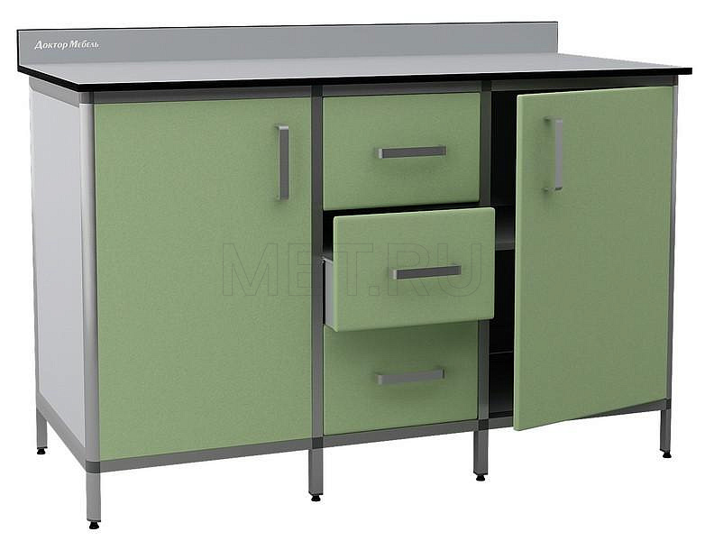 ДМ-1-009-09 Лабораторный стол-тумба с тремя выдвижными ящиками от производителя