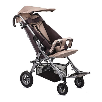 Детская коляска-книжка для больных ДЦП с пневмо колёсами