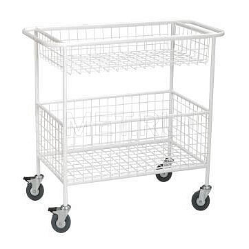 ТВд-01-МСК (код МСК-506) Тележка внутрикорпусная медицинская с двумя корзинами 100х50 см