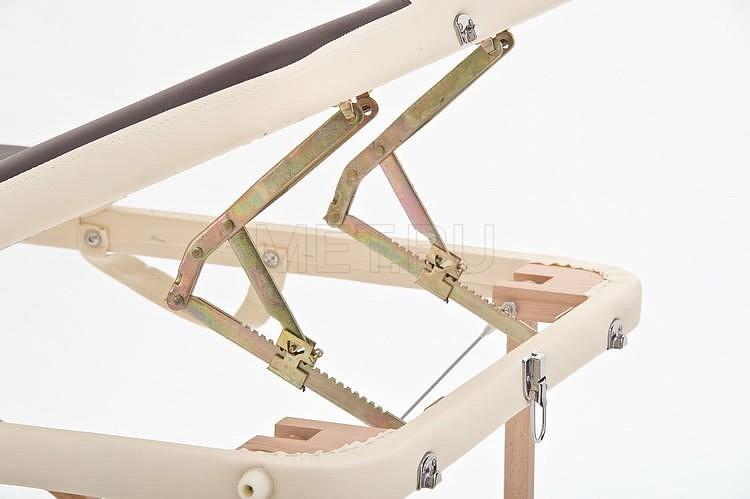 Wendermann Wood 02 Стол массажный переносной трёхсекционный, деревянный, коричнево-кремовый МЕТ