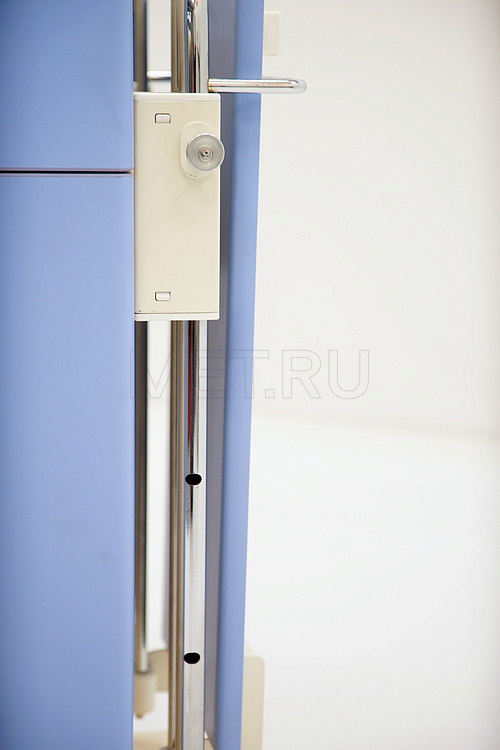 KL1-А Тумба прикроватная с фасадами, топом и откидной столешницей из ламината, голубой фасад от производителя