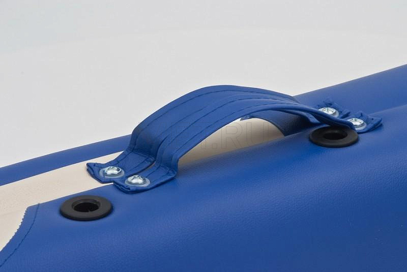 Wendermann Wood Oval-01 Стол массажный переносной на деревянном каркасе, синий-кремовый от производителя