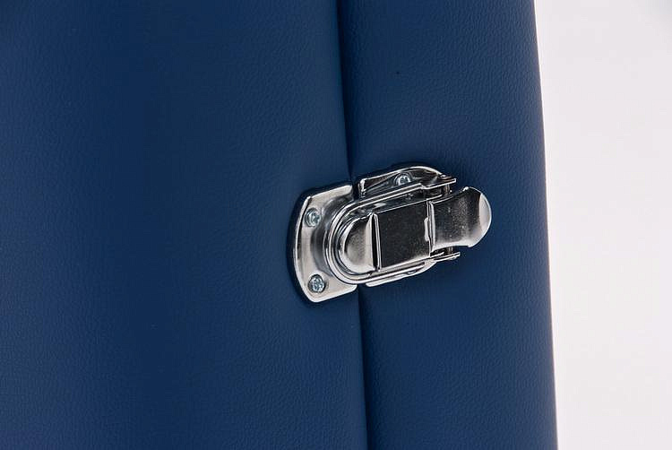 JFAL02 Складной двухсекционный массажный стол на алюминиевом каркасе, синий