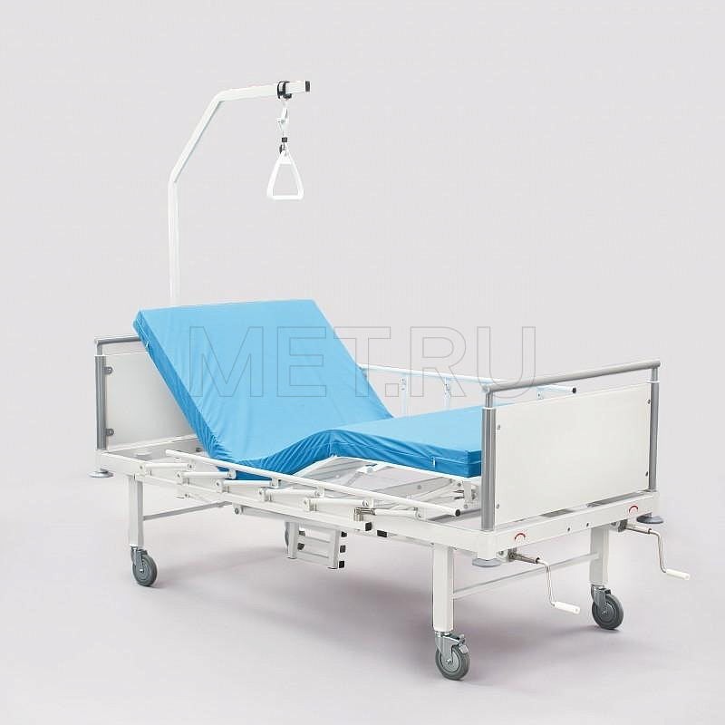 КМФ 943 WHITE WC Кровать медицинская для лежачих больных MET
