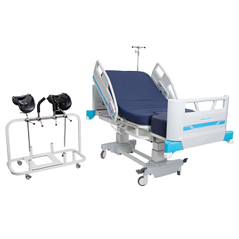 Акушерская кровать с телескопическими колоннами