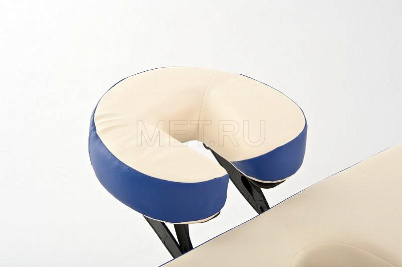 JF-AY 01 Стол массажный складной деревянный, трёхсекционный, кремово-синий от производителя