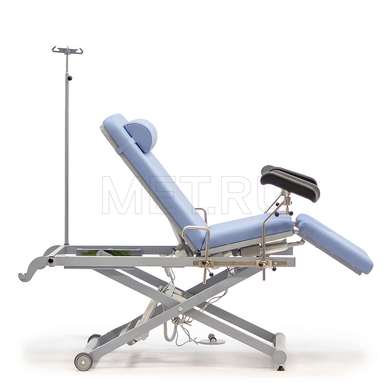 МЕТ KR 16 Гинекологическое кресло-кровать с электроприводом и со стулом для врача в комплекте MET