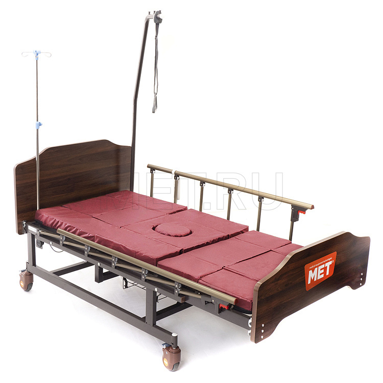 MET EVA lite Кровать функциональная медицинская электрическая с полным переворотом, с туалетом MET