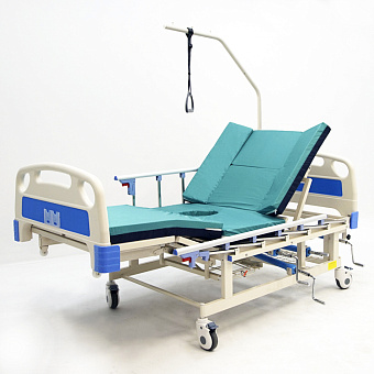 Кровать медицинская функциональная с переворотом, с туалетным устройством