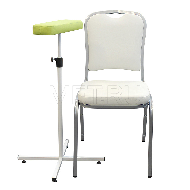 ПО05 Стол-стойка для забора крови, цвет - светло-зелёный MET